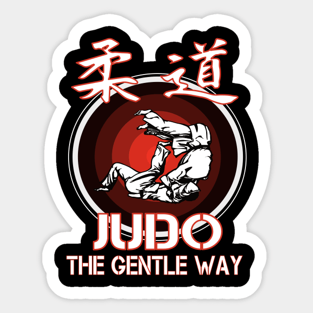 Judo the gentle way Design Sticker by Tolan79 Magic Designs